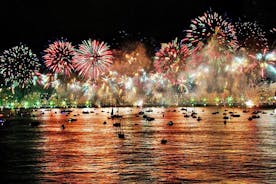 New Year's Eve on a Sailboat with Fireworks display in Lisbon