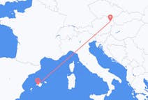 Flyreiser fra Palma de Mallorca, Spania til Wien, Østerrike