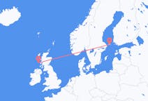 Vluchten van Tiree, Schotland naar Mariehamn, Åland