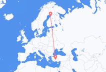 Flights from Isparta, Turkey to Oulu, Finland