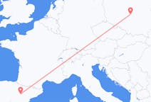 Flyreiser fra Zaragoza, Spania til Łódź, Polen