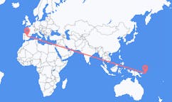 Flights from Kieta, Papua New Guinea to Madrid, Spain