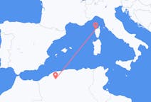 Vols depuis la ville de Tiaret vers la ville de Calvi (Haute-Corse)