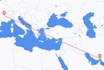 Flyg från Bandar Abbas, Iran till Lyon, Frankrike