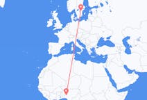 Flyreiser fra Ilorin, Nigeria til Linköping, Sverige