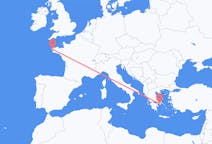 Loty z Brest, Francja z Ateny, Grecja