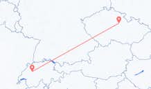 Voos de Berna, Suíça para Pardubice, República Tcheca