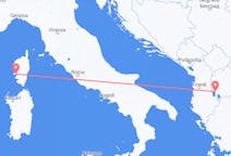 Flyreiser fra Ohrid, Nord-Makedonia til Ajaccio, Frankrike