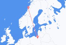 Flights from Mosjøen, Norway to Szymany, Szczytno County, Poland