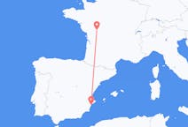 Voli da Poitiers, Francia ad Alicante, Spagna