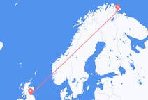 Vluchten van Vadsø naar Edinburgh