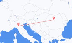 Flyg från Parma till Târgu Mureș