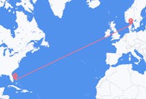 出发地 巴哈马出发地 自由港目的地 丹麦奥尔堡的航班