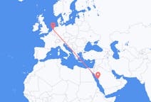 Flyreiser fra Yanbu, Saudi-Arabia til Amsterdam, Nederland