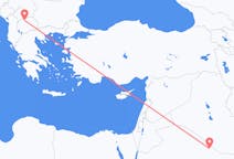 Flyreiser fra Rafha, Saudi-Arabia til Skopje, Nord-Makedonia