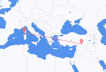 Flüge von Ajaccio, Frankreich nach Şanlıurfa, die Türkei