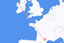 Flyg från Knock, Irland till Carcassonne, Frankrike