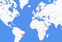 Flyrejser fra Rio de Janeiro, Brasilien til Sundsvall, Sverige