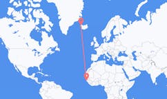 Flights from the city of Bissau, Guinea-Bissau to the city of Ísafjörður, Iceland
