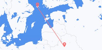 Flights from Belarus to Åland Islands