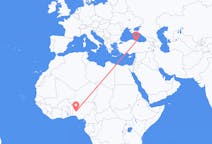 Flyrejser fra Ilorin, Nigeria til Samsun, Tyrkiet