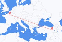 Flüge von Binöl, die Türkei nach Paris, Frankreich