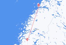 Vluchten van Mosjoen naar Bodø