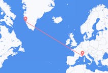 Flyg från Nuuk till Nice