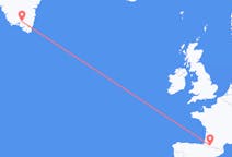 Flights from Lourdes, France to Narsarsuaq, Greenland