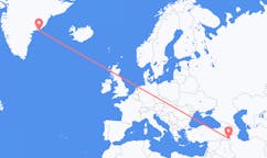 Flyg från Urmia, Iran till Kulusuk, Grönland