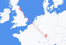 Flights from Friedrichshafen, Germany to Durham, England, the United Kingdom
