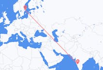 Flyreiser fra Hubli-Dharwad, India til Stockholm, Sverige