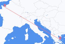 Flights from Skiathos, Greece to Caen, France