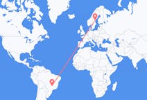 Flights from Uberlândia, Brazil to Sundsvall, Sweden