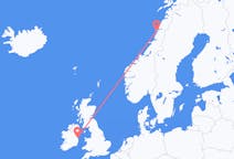 出发地 挪威出发地 桑內舍恩目的地 爱尔兰都柏林的航班