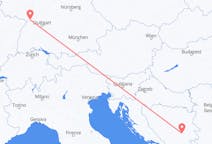 来自波斯尼亚和黑塞哥维那出发地 塞拉耶佛目的地 德国卡尔斯鲁厄的航班