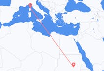 Рейсы из Хартума, Судан в Бастию, Франция