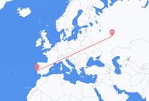 Fly fra Tsjeboksary til Lisboa