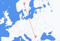 Flyrejser fra Rörbäcksnäs, Sverige til Sofia, Bulgarien