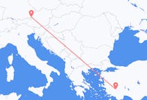 Flights from Denizli, Turkey to Salzburg, Austria
