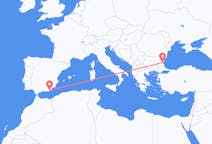 Flyg från Almeria, Spanien till Burgas, Bulgarien