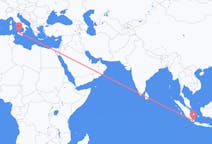 Flyreiser fra Bandar Lampung, Indonesia til Palermo, Italia