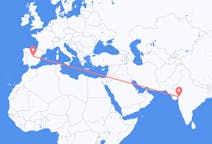 Flyrejser fra Vadodara, Indien til Madrid, Spanien