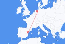 Flyreiser fra Münster, Tyskland til Valencia, Spania