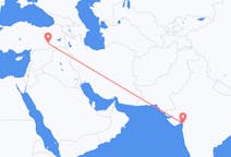 出发地 印度出发地 苏拉特目的地 土耳其Diyarbakir的航班