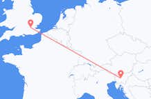 Flights from London to Ljubljana