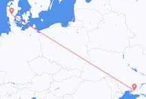Flights from Kherson, Ukraine to Billund, Denmark