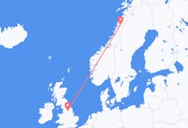Flights from Mo i Rana, Norway to Leeds, the United Kingdom