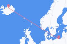 Flyreiser fra Gdansk, Polen til Akureyri, Island
