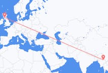 Flyrejser fra Lashio, Myanmar (Burma) til Glasgow, Skotland